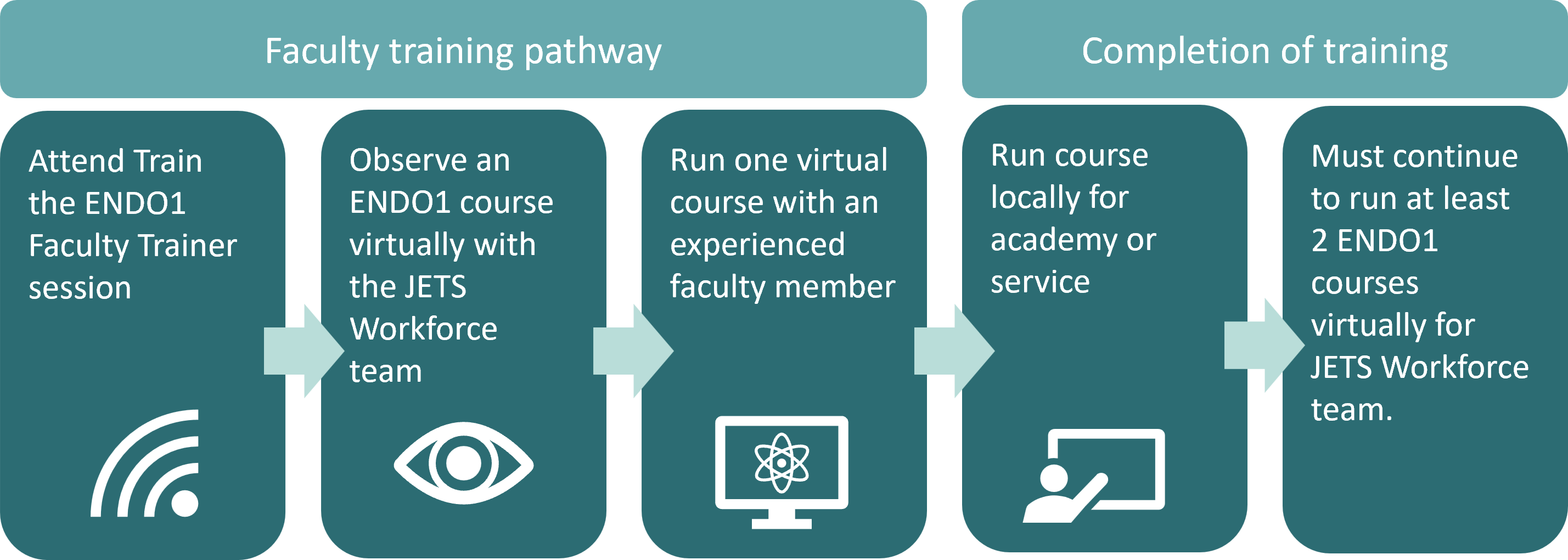 Overview of the faculty training pathway